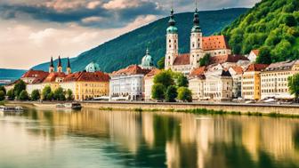 Österreichische Stadt an der Donau: Entdeckungsreise durch Geschichte und Kultur